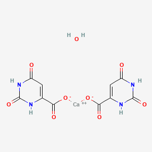 molecular formula C10H8CaN4O9 B8129100 Calcium 2,6-dioxo-1,2,3,6-tetrahydropyrimidine-4-carboxylate hydrate 