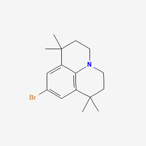 molecular formula C16H22BrN B8129105 9-Bromo-1,1,7,7-tetramethyl-2,3,6,7-tetrahydro-1H,5H-pyrido[3,2,1-ij]quinoline 