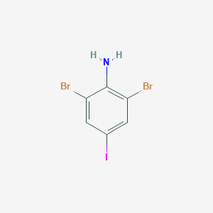 molecular formula C6H4Br2IN B8129133 2,6-Dibromo-4-iodoaniline 