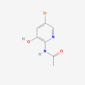 molecular formula C7H7BrN2O2 B8129178 2-Acetamido-5-bromo-3-hydroxypyridine 