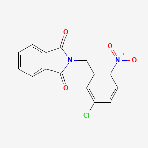 molecular formula C15H9ClN2O4 B8129189 N-(5-Chloro-2-nitrobenzyl) phthalimide 