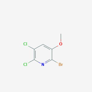 molecular formula C6H4BrCl2NO B8129225 2-Bromo-5,6-dichloro-3-methoxypyridine 