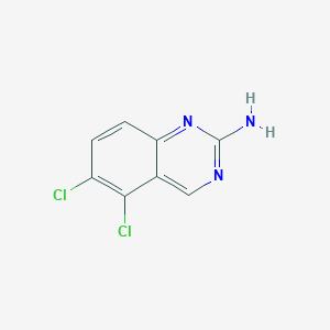 molecular formula C8H5Cl2N3 B8129231 5,6-Dichloroquinazolin-2-amine 