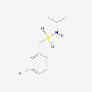 molecular formula C10H14BrNO2S B8129241 1-(3-Bromophenyl)-N-isopropylmethanesulfonamide 