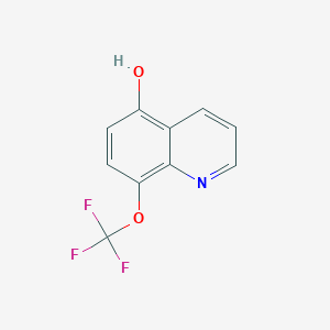 molecular formula C10H6F3NO2 B8129262 5-Hydroxy-8-(trifluoromethoxy)quinoline 