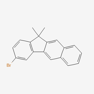 molecular formula C19H15Br B8129272 3-Bromo-11,11-dimethyl-11H-benzo[b]fluorene 