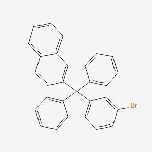 molecular formula C29H17Br B8129280 2'-溴螺[苯并[c]芴-7,9'-芴] 