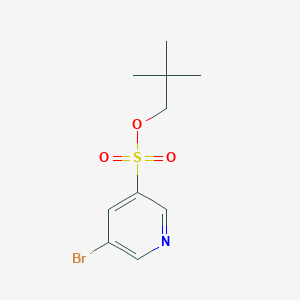 molecular formula C10H14BrNO3S B8129310 Neopentyl 5-bromopyridine-3-sulfonate 
