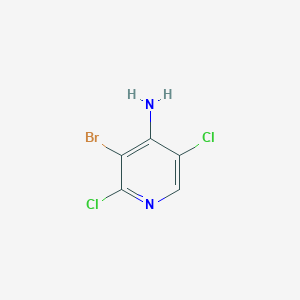molecular formula C5H3BrCl2N2 B8129365 3-Bromo-2,5-dichloropyridin-4-amine 