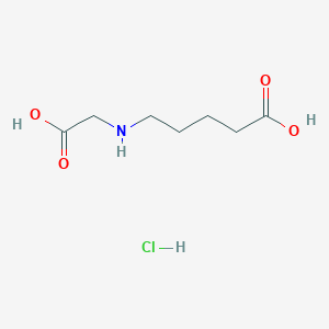 molecular formula C7H14ClNO4 B8129410 5-((Carboxymethyl)amino)pentanoic acid hydrochloride 