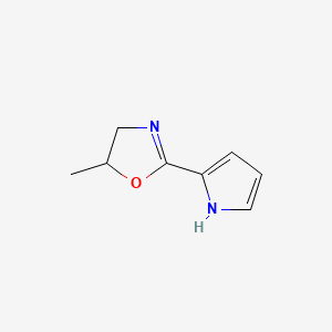 molecular formula C8H10N2O B8129439 5-methyl-2-(1H-pyrrol-2-yl)-4,5-dihydro-1,3-oxazole 