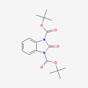 molecular formula C17H22N2O5 B8129453 1,3-Bis(tert-butoxycarbonyl)-1H-benzimidazole-2(3H)-one CAS No. 161468-58-2