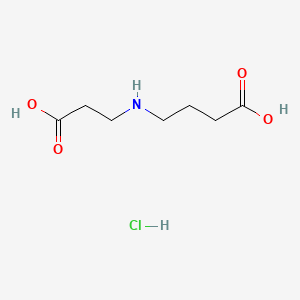 molecular formula C7H14ClNO4 B8129486 4-(2-Carboxyethylamino)butanoic acid;hydrochloride 