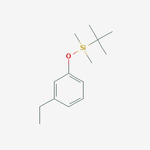 molecular formula C14H24OSi B8129514 3-(tert-Butyldimethylsiloxy)phenylethane 