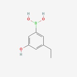 molecular formula C8H11BO3 B8129524 (3-Ethyl-5-hydroxyphenyl)boronic acid 