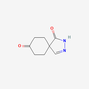 molecular formula C8H10N2O2 B8129535 2,3-Diazaspiro[4.5]dec-1-ene-4,8-dione 