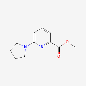 molecular formula C11H14N2O2 B8129555 Methyl 6-(pyrrolidin-1-yl)picolinate 