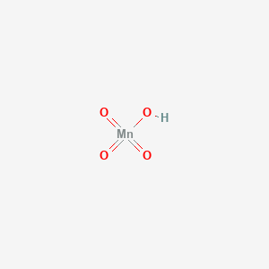 molecular formula HMnO4 B081297 高锰酸 CAS No. 13465-41-3