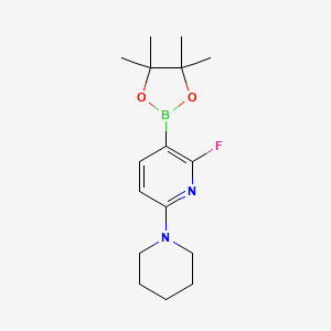 2-Fluoro-6-piperidin-1-yl-3-(4,4,5,5-tetramethyl-1,3,2-dioxaborolan-2-yl)pyridine