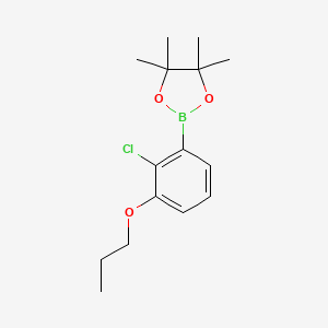 2-(2-Chloro-3-propoxyphenyl)-4,4,5,5-tetramethyl-1,3,2-dioxaborolane