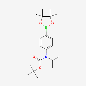 tert-butyl N-propan-2-yl-N-[4-(4,4,5,5-tetramethyl-1,3,2-dioxaborolan-2-yl)phenyl]carbamate