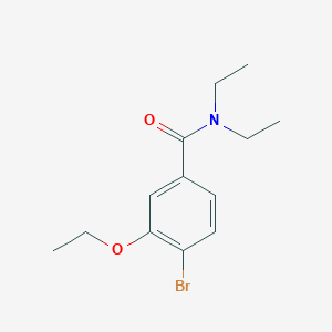 molecular formula C13H18BrNO2 B8129903 4-bromo-3-ethoxy-N,N-diethylbenzamide 