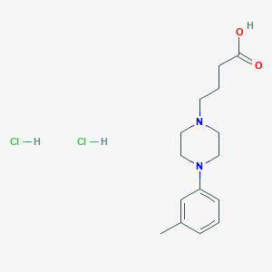 molecular formula C15H24Cl2N2O2 B8129992 4-(4-m-Tolylpiperazin-1-yl)-butyric acid dihydrochloride 