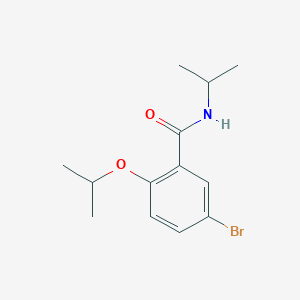 molecular formula C13H18BrNO2 B8130086 5-Bromo-2-isopropoxy-N-isopropylbenzamide 