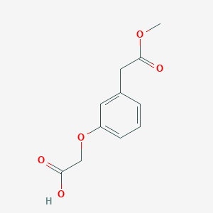 molecular formula C11H12O5 B8130108 (3-Methoxycarbonylmethylphenoxy)-acetic acid 