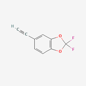molecular formula C9H4F2O2 B8130139 5-Ethynyl-2,2-difluoro-benzo[1,3]dioxole 