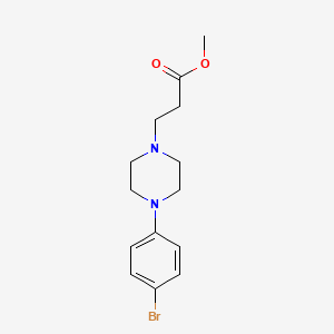 molecular formula C14H19BrN2O2 B8130172 Methyl 3-(4-(4-bromophenyl)piperazin-1-yl)propanoate 