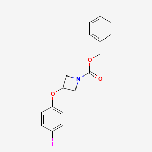 molecular formula C17H16INO3 B8130194 3-(4-Iodophenoxy)-azetidine-1-carboxylic acid benzyl ester 