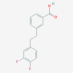 molecular formula C15H12F2O2 B8130298 3-(3,4-Difluorophenethyl)benzoic acid 