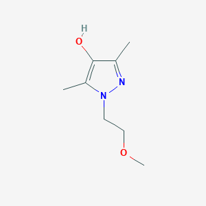 molecular formula C8H14N2O2 B8130325 1-(2-Methoxyethyl)-3,5-dimethyl-1H-pyrazol-4-ol 