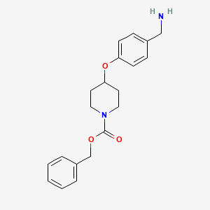 Benzyl 4-(4-(aminomethyl)phenoxy)piperidine-1-carboxylate