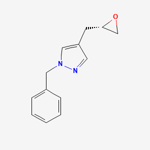 molecular formula C13H14N2O B8130382 (s)-1-Benzyl-4-glycidylpyrazole 