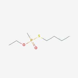 B081304 1-[Ethoxy(methyl)phosphoryl]sulfanylbutane CAS No. 13088-84-1