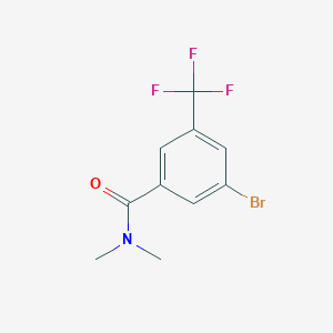 molecular formula C10H9BrF3NO B8130428 3-Bromo-N,N-dimethyl-5-(trifluoromethyl)benzamide 