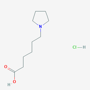 molecular formula C10H20ClNO2 B8130456 6-(Pyrrolidin-1-yl)hexanoic acid hydrochloride 