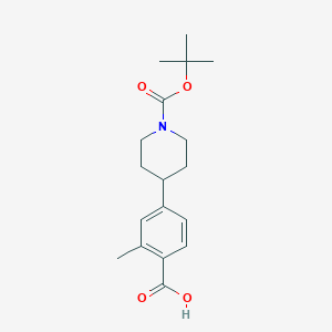 4-(1-(tert-Butoxycarbonyl)piperidin-4-yl)-2-methylbenzoic acid