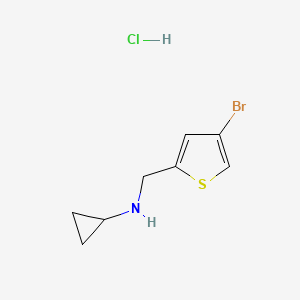 molecular formula C8H11BrClNS B8130495 (4-Bromothiophen-2-ylmethyl)-cyclopropylamine hydrochloride 