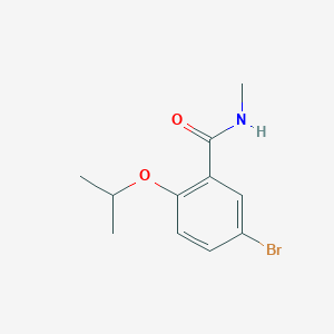 molecular formula C11H14BrNO2 B8130529 5-Bromo-2-isopropoxy-N-methylbenzamide 