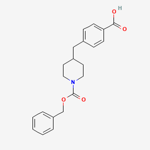 4-((1-((Benzyloxy)carbonyl)piperidin-4-yl)methyl)benzoic acid