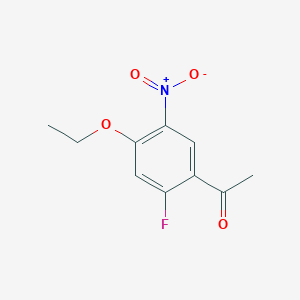 1-(4-Ethoxy-2-fluoro-5-nitrophenyl)-ethanone
