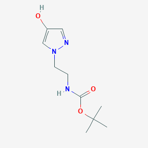 tert-Butyl (2-(4-hydroxy-1H-pyrazol-1-yl)ethyl)carbamate