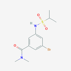 3-Bromo-N,N-dimethyl-5-(propane-2-sulfonylamino)-benzamide