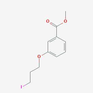 molecular formula C11H13IO3 B8130735 Methyl 3-(3-iodopropoxy)benzoate CAS No. 917902-98-8
