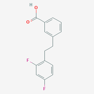 molecular formula C15H12F2O2 B8130767 3-(2,4-Difluorophenethyl)benzoic acid 