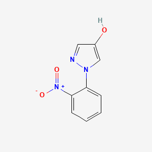 molecular formula C9H7N3O3 B8130847 1-(2-Nitrophenyl)-1H-pyrazol-4-ol 
