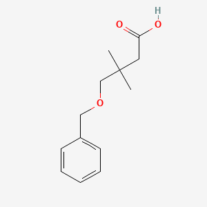 molecular formula C13H18O3 B8130867 4-Benzyloxy-3,3-dimethyl-butyric acid 